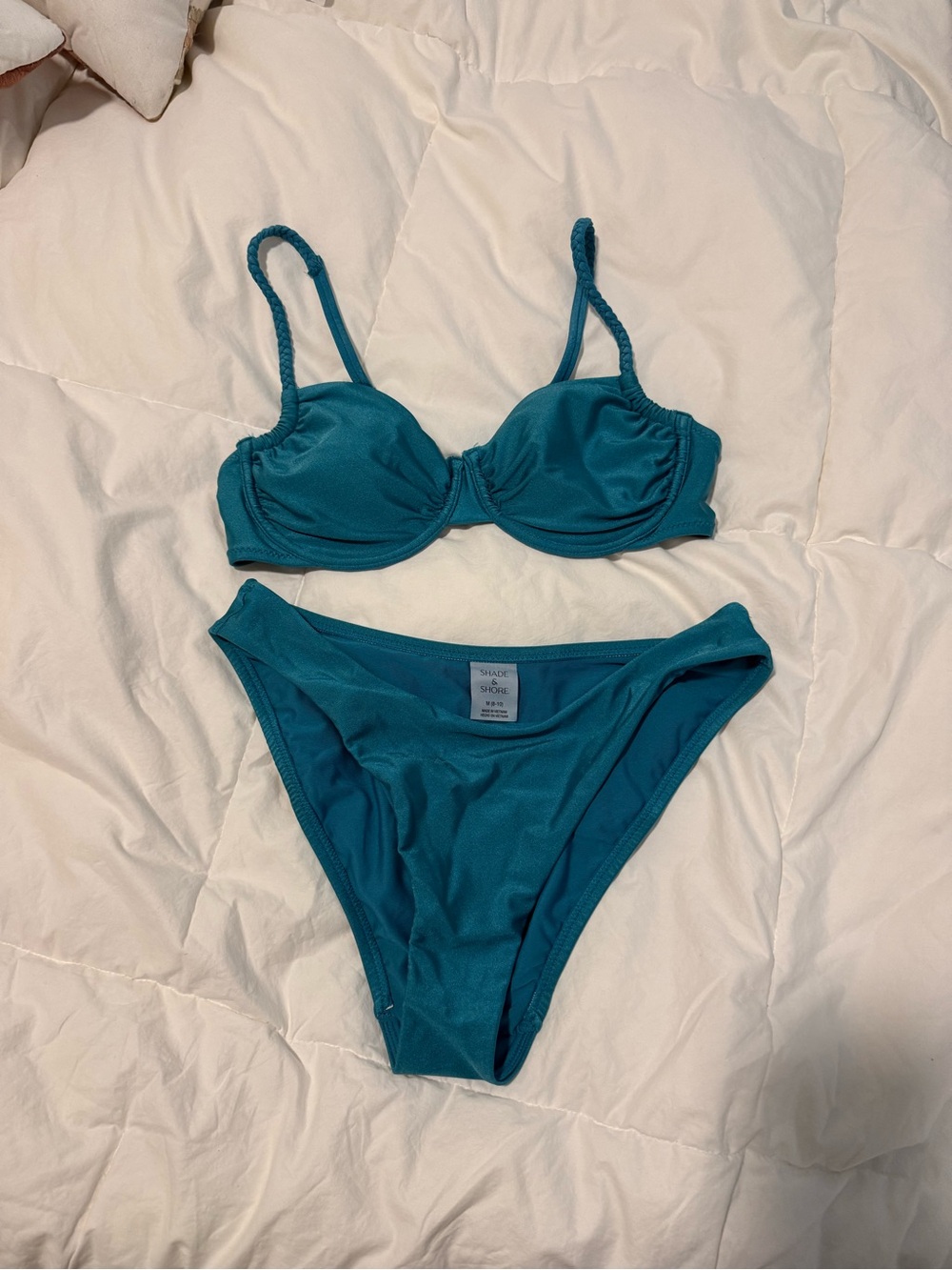 Shade & Shore Teal Underwire Bikini Set